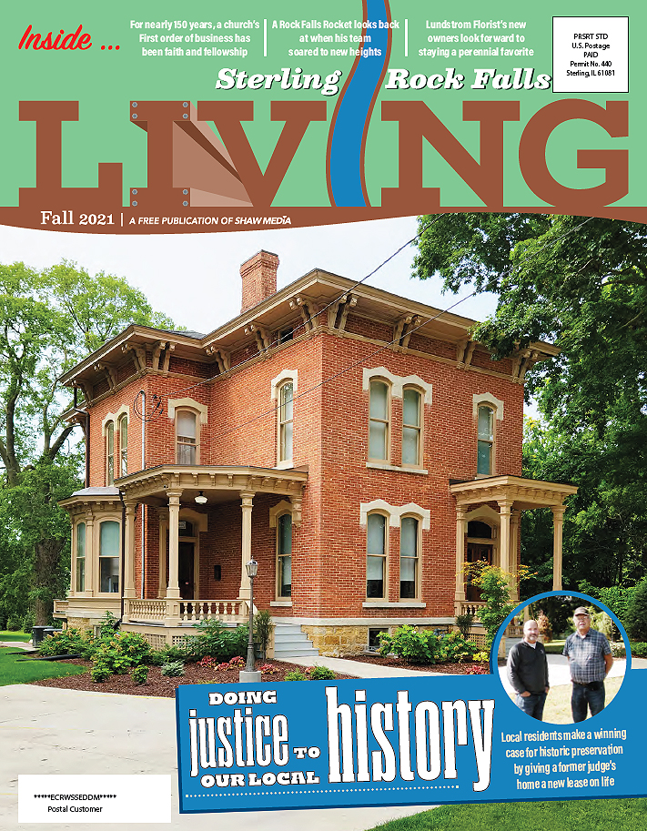 Sterling Rock Falls Living Magazine Cover